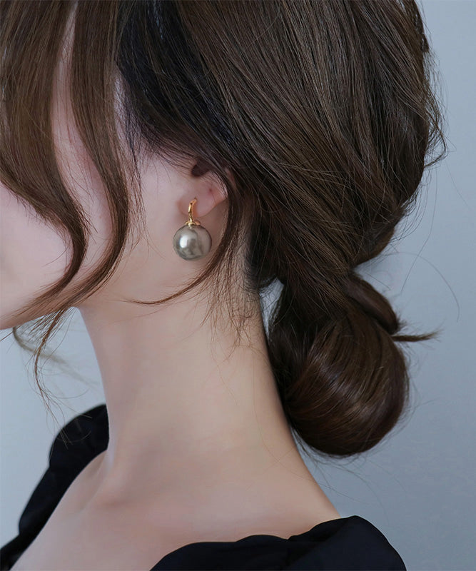 Boucles d'oreilles à tige en perles dorées et cuivre surdorées - Amawinc