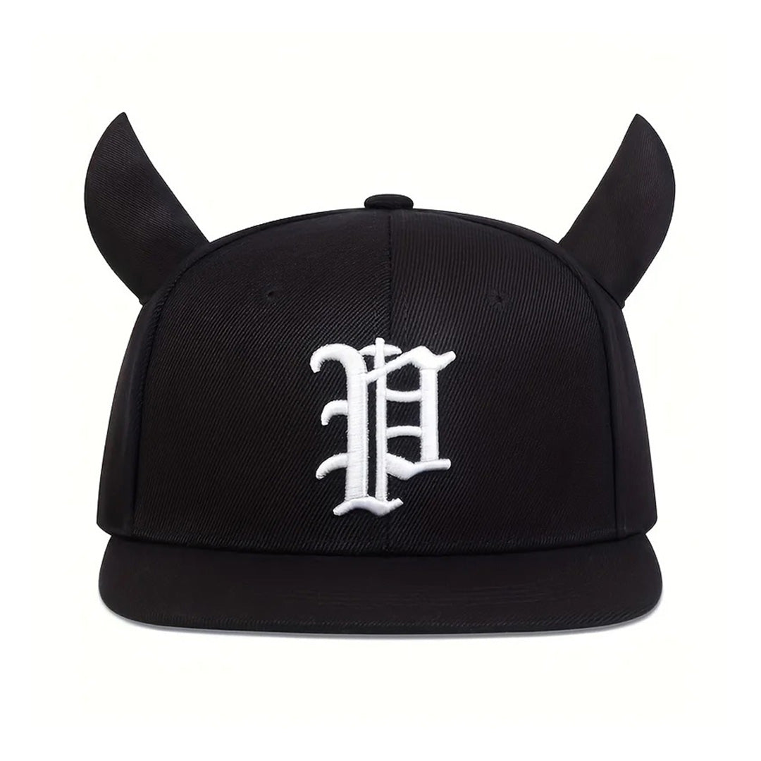 Casquette Snapback Philly À Cornes Avec Couronne Structurée Et Broderie Gothique Réglable