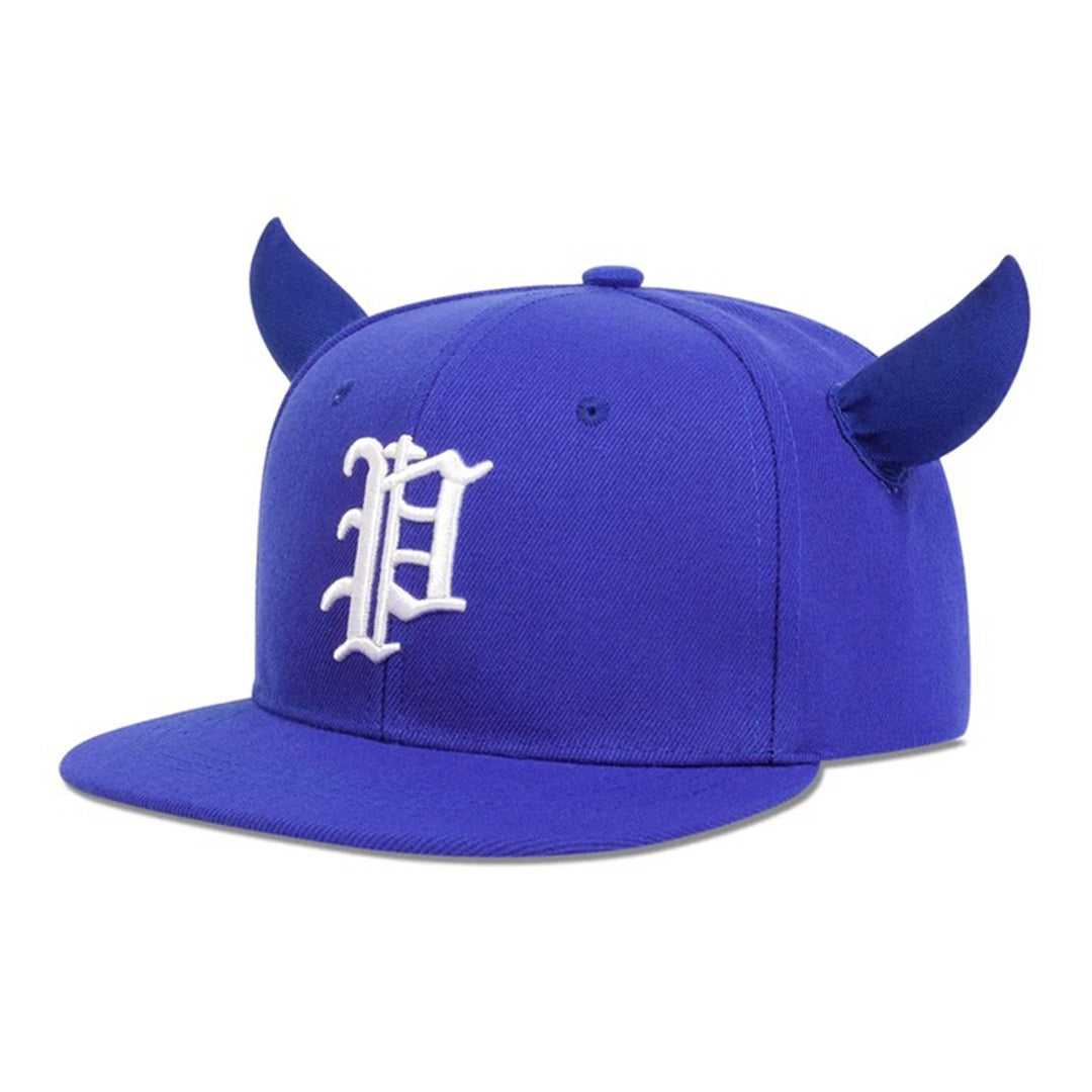 Casquette Snapback Philly À Cornes Avec Couronne Structurée Et Broderie Gothique Réglable