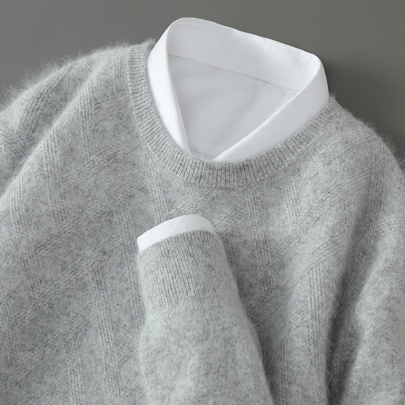 Pull Tricot Texturé En Cachemire FeatherSoft Doux Confortable Et Durable Pour Tous Les Jours