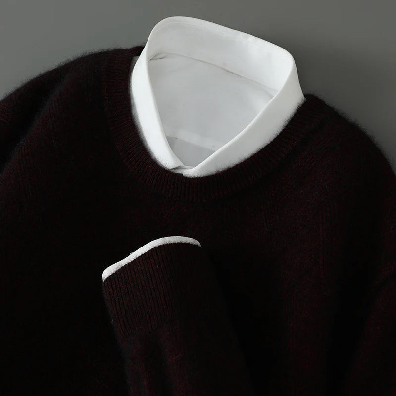 Pull Tricot Texturé En Cachemire FeatherSoft Doux Confortable Et Durable Pour Tous Les Jours