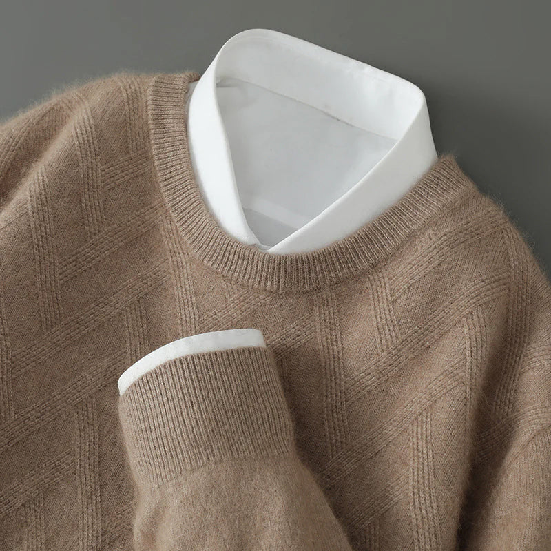 Pull Tricot Texturé En Cachemire FeatherSoft Doux Confortable Et Durable Pour Tous Les Jours