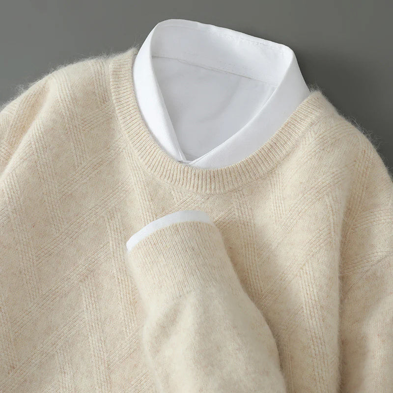 Pull Tricot Texturé En Cachemire FeatherSoft Doux Confortable Et Durable Pour Tous Les Jours