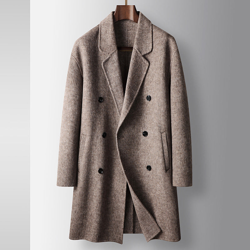 Manteau Felix Grant En Mélange De Laine Premium À Double Boutonnage Silhouette Élégante Pour L Hiver