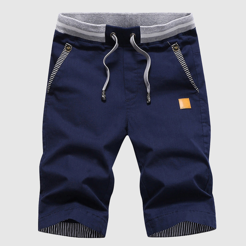 Shorts Felix Grant Crystal Lagoon En Coton Mélangé Avec Taille Élastique Et Poches Latérales Confortables Pour Été