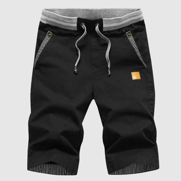 Shorts Felix Grant Crystal Lagoon En Coton Mélangé Avec Taille Élastique Et Poches Latérales Confortables Pour Été