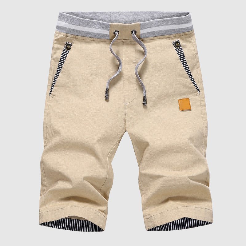 Shorts Felix Grant Crystal Lagoon En Coton Mélangé Avec Taille Élastique Et Poches Latérales Confortables Pour Été
