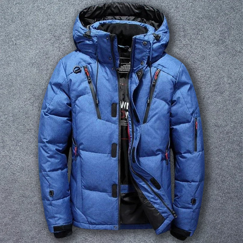 Doudoune De Montagne En Duvet Felix Grant Avec Capuche Amovible Et Fermetures Renforcées En Polyester