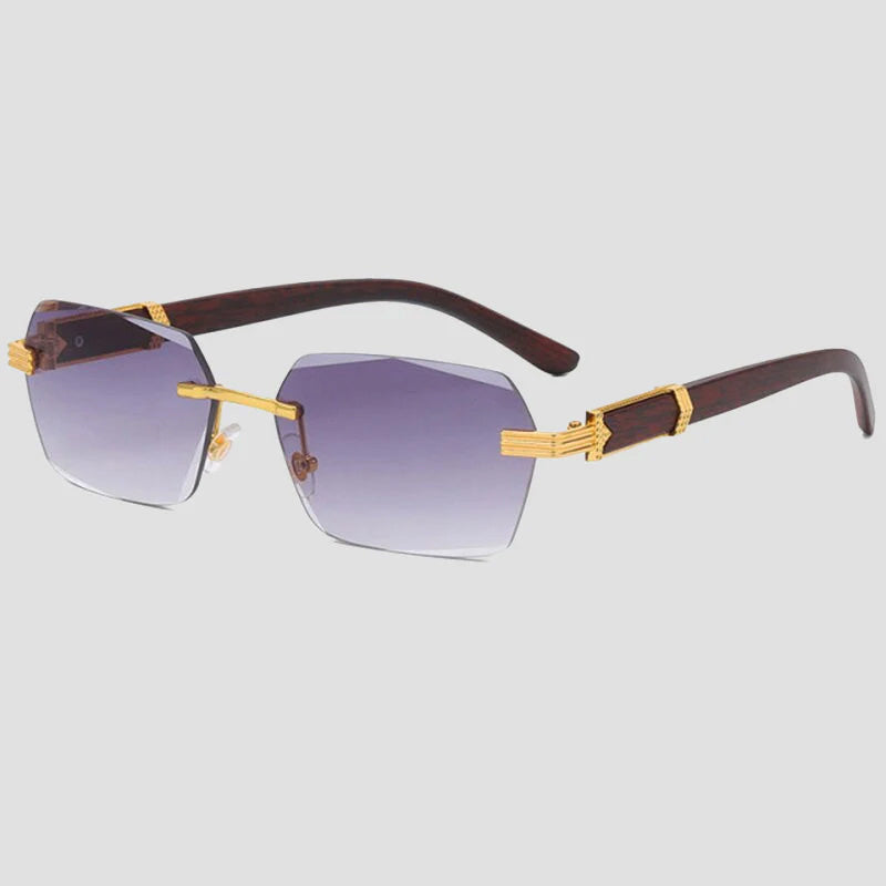 Lunettes Felix Grant Sans Monture Verres Dégradés Polarisés Branches En Bois Légères Offert Pack De 3 Couleurs