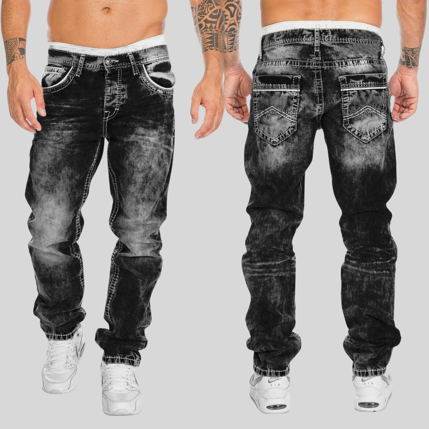 Felix Grant Jeans Denim Urbains Coupe Slim Moderne Pour Look Citadin Polyvalents Et Élégants