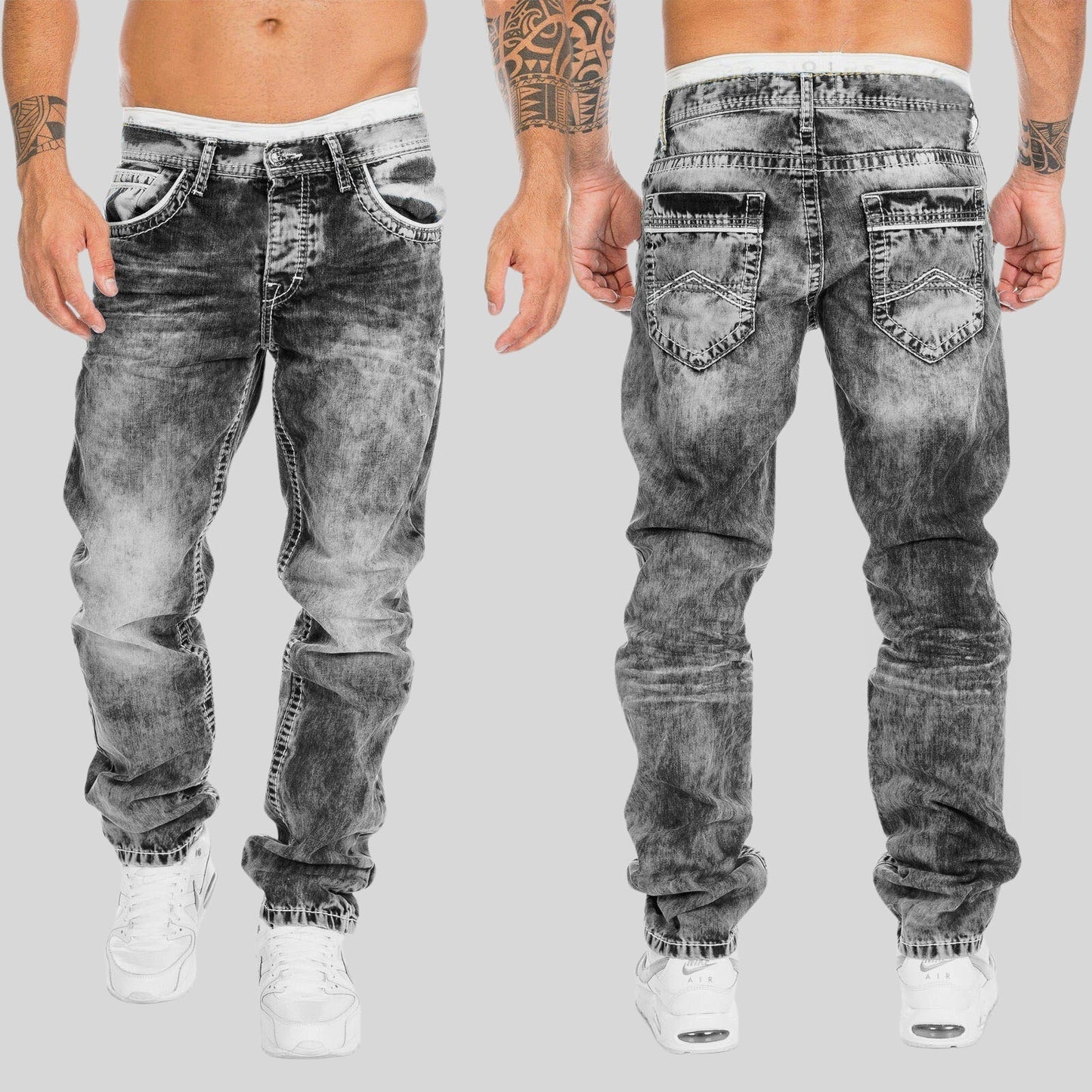 Felix Grant Jeans Denim Urbains Coupe Slim Moderne Pour Look Citadin Polyvalents Et Élégants