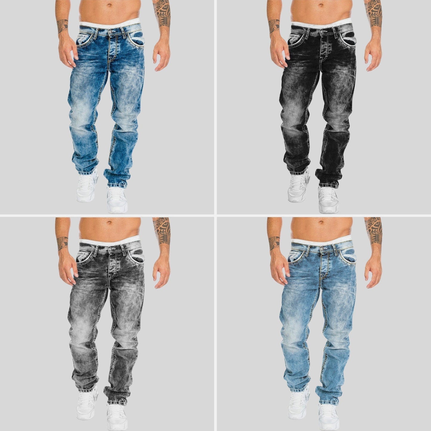 Felix Grant Jeans Denim Urbains Coupe Slim Moderne Pour Look Citadin Polyvalents Et Élégants