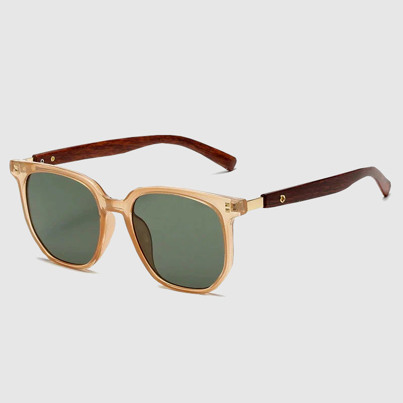 Lunettes de Soleil Felix Grant Vintage en Bois Premium Protection Visuelle Style Intemporel Quatre Couleurs Deux Offerts