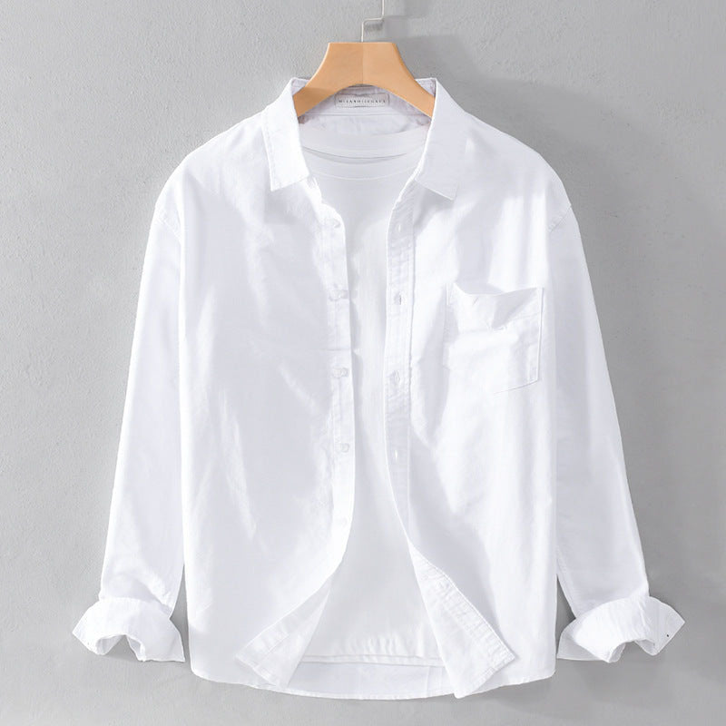 Chemise Weekend En Coton Felix Grant Avec Col Revers Manches Longues Poche Poitrine Légère Et Polyvalente