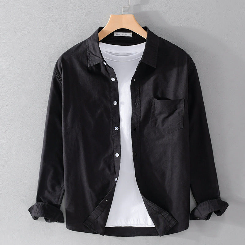 Chemise Weekend En Coton Felix Grant Avec Col Revers Manches Longues Poche Poitrine Légère Et Polyvalente