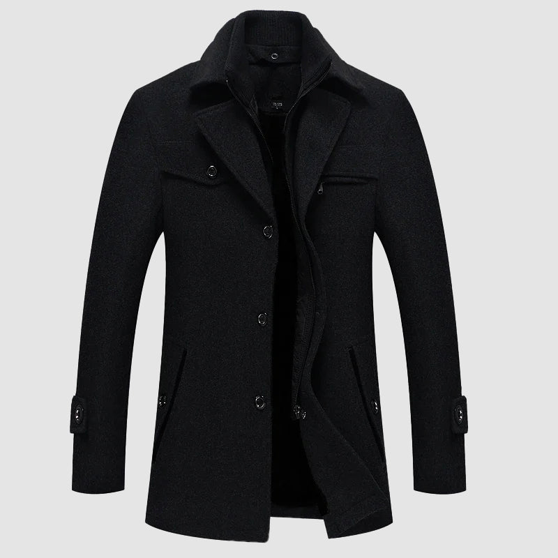 Manteau En Mélange De Laine Felix Grant Luxe Chic Et Durable Pour Automne Hiver Agréable À Porter