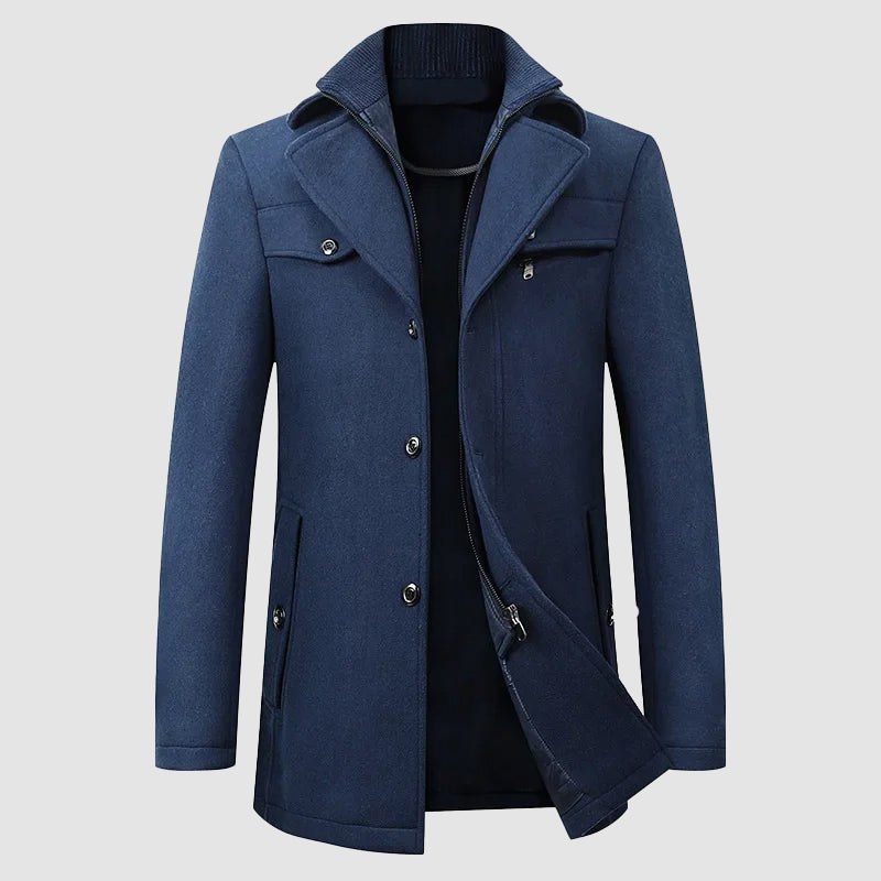 Manteau En Mélange De Laine Felix Grant Luxe Chic Et Durable Pour Automne Hiver Agréable À Porter