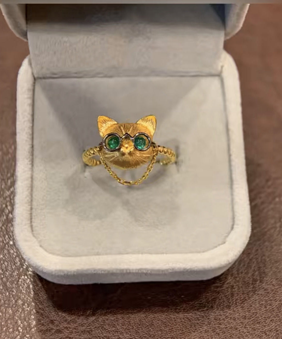Bagues Petits Chats en Argent Sterling et Or Fin - Amawinc