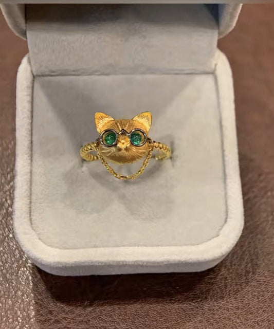 Bagues Petits Chats en Argent Sterling et Or Fin - Amawinc