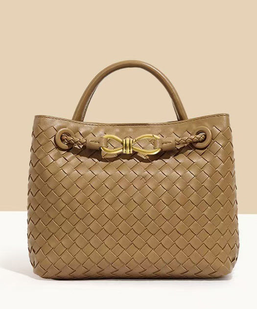 Sac fourre-tout en cuir kaki fin et durable - Amawinc