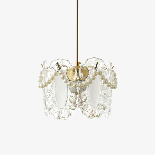Glaspendelleuchte mit Blumenmuster
 - OnyxLampen
