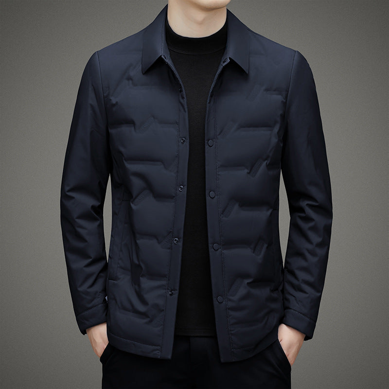 Veste Duvet Regal François Blanchet Chaude Et Élégante Col Revers Léger Design Minimaliste