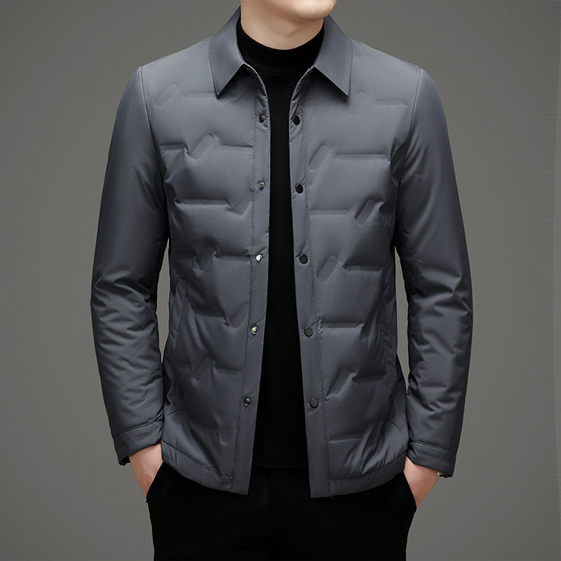 Veste Duvet Regal François Blanchet Chaude Et Élégante Col Revers Léger Design Minimaliste