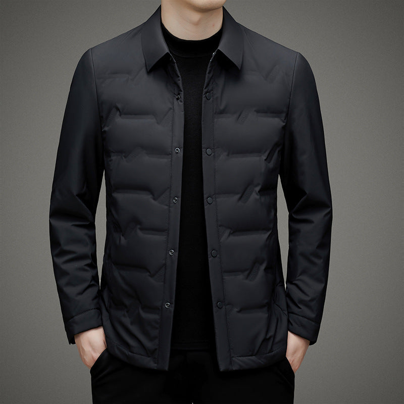 Veste Duvet Regal François Blanchet Chaude Et Élégante Col Revers Léger Design Minimaliste
