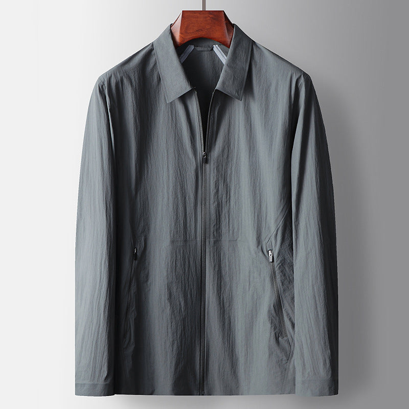 Veste Urbaine François Blanchet Sur Mesure En Nylon Zip Résistante Au Vent Coupe Droite