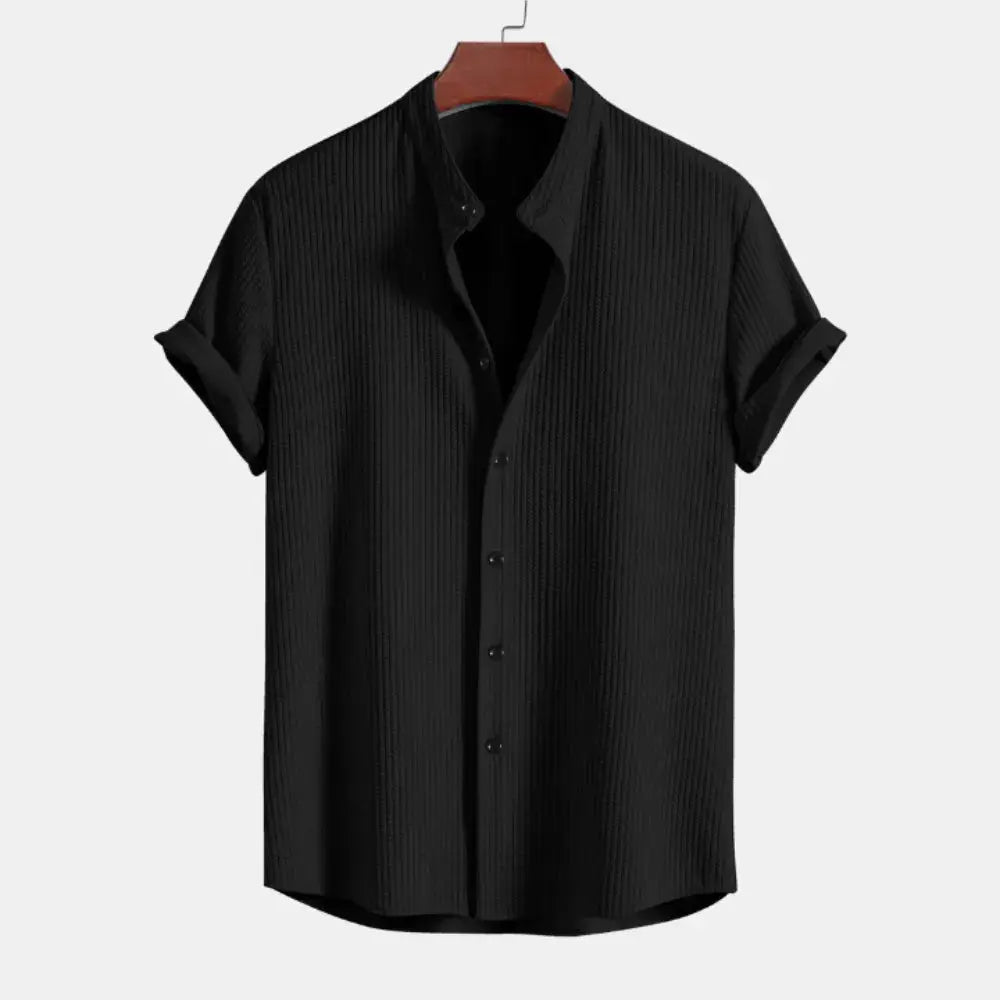 Amawinc Chemise Franklin Sleek À Côtes Ultra Douce Coupe Ajustée Pour Le Travail Et Les Sorties