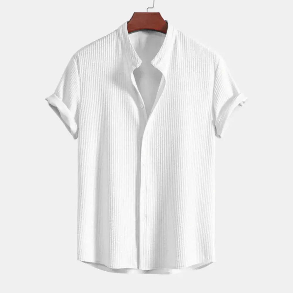 Amawinc Chemise Franklin Sleek À Côtes Ultra Douce Coupe Ajustée Pour Le Travail Et Les Sorties