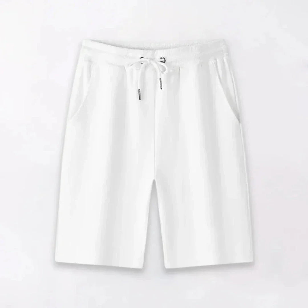 Fred Shorts Homme Léger À Cordon Amawinc Coton Respirant Été Style Décontracté Confort