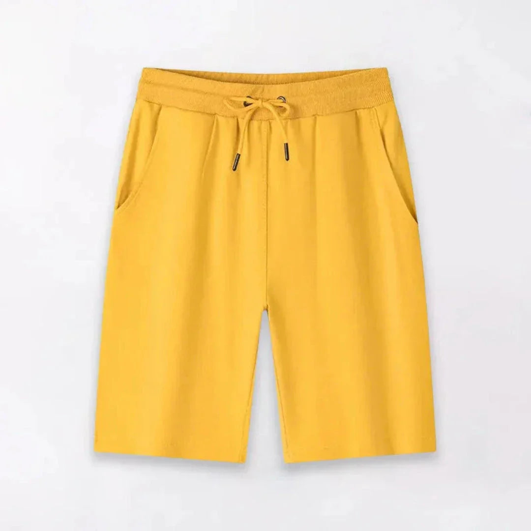 Fred Shorts Homme Léger À Cordon Amawinc Coton Respirant Été Style Décontracté Confort