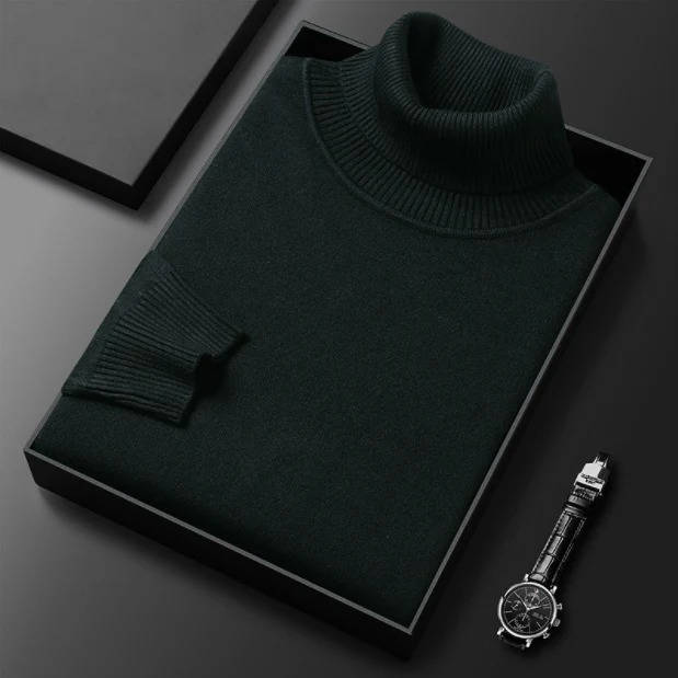 Pull Col Roulé Premium Pour Homme Amawinc Durable Et Chic Pour L'Hiver Confortable Et Élégant