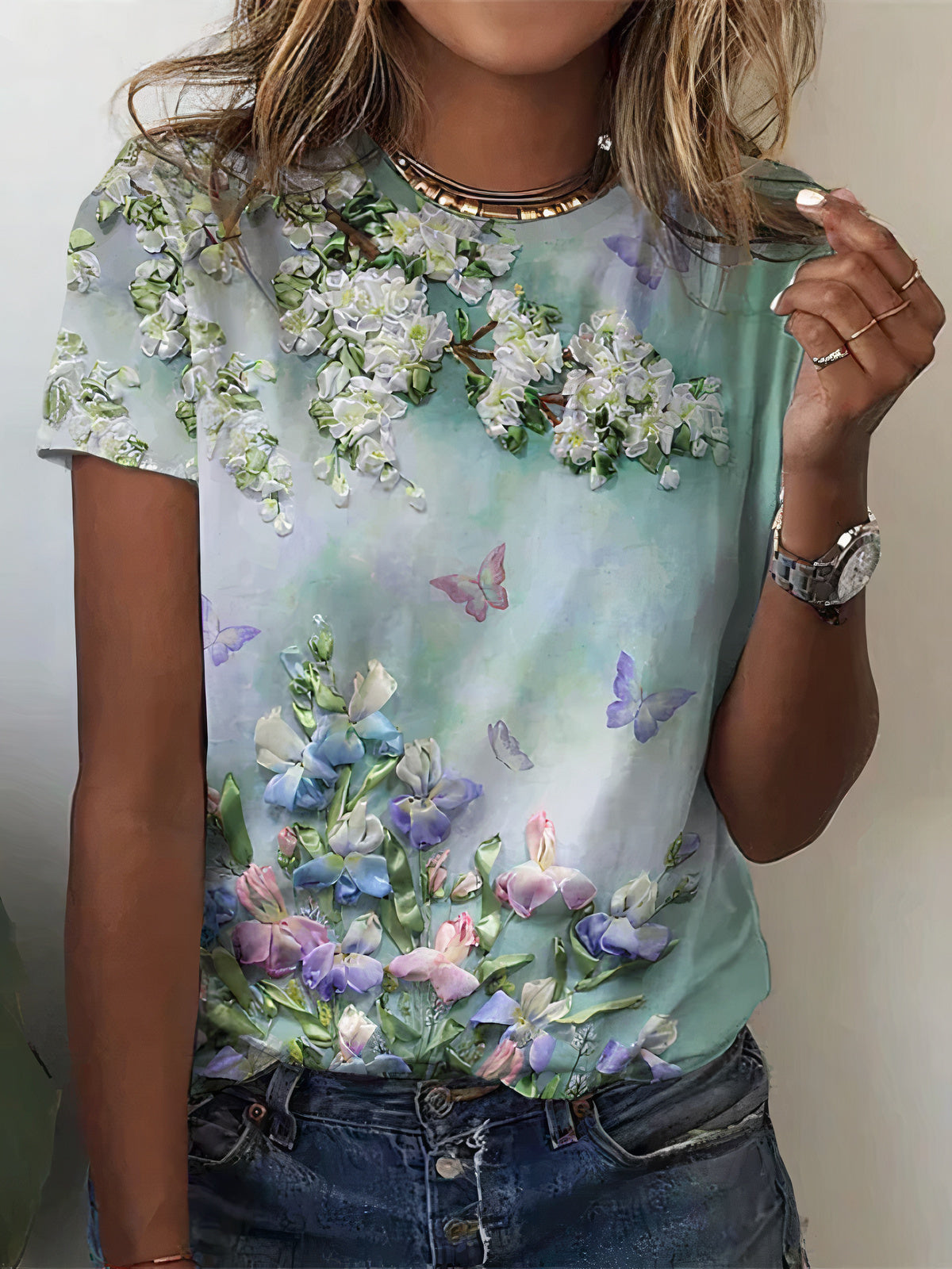 Angenehmes Damen-Sommer-T-Shirt - Gretel