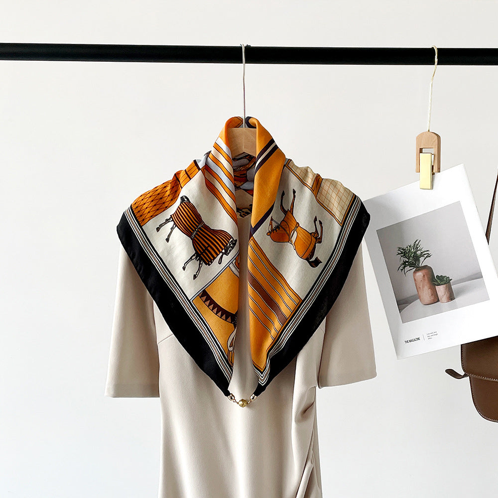 Foulard Gioia di Seta Par Sofia Amoretti Accessoire Éclatant Pour Toutes Occasions Et Tenues