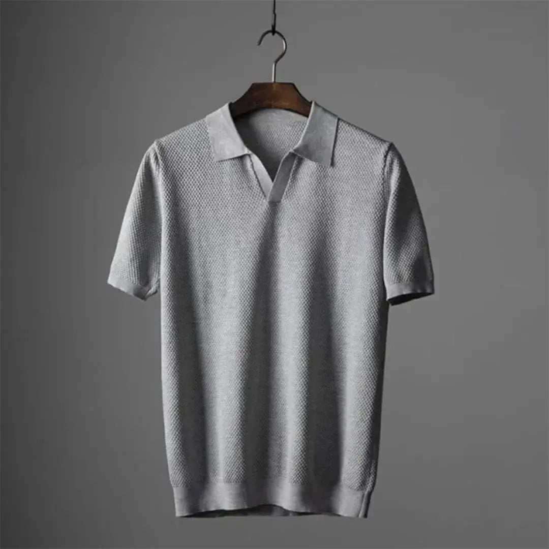 Polo Giorgio De Luca En Coton Péruvien Premium À Texture Douce Avec Col Gaufré Et Confort Supérieur