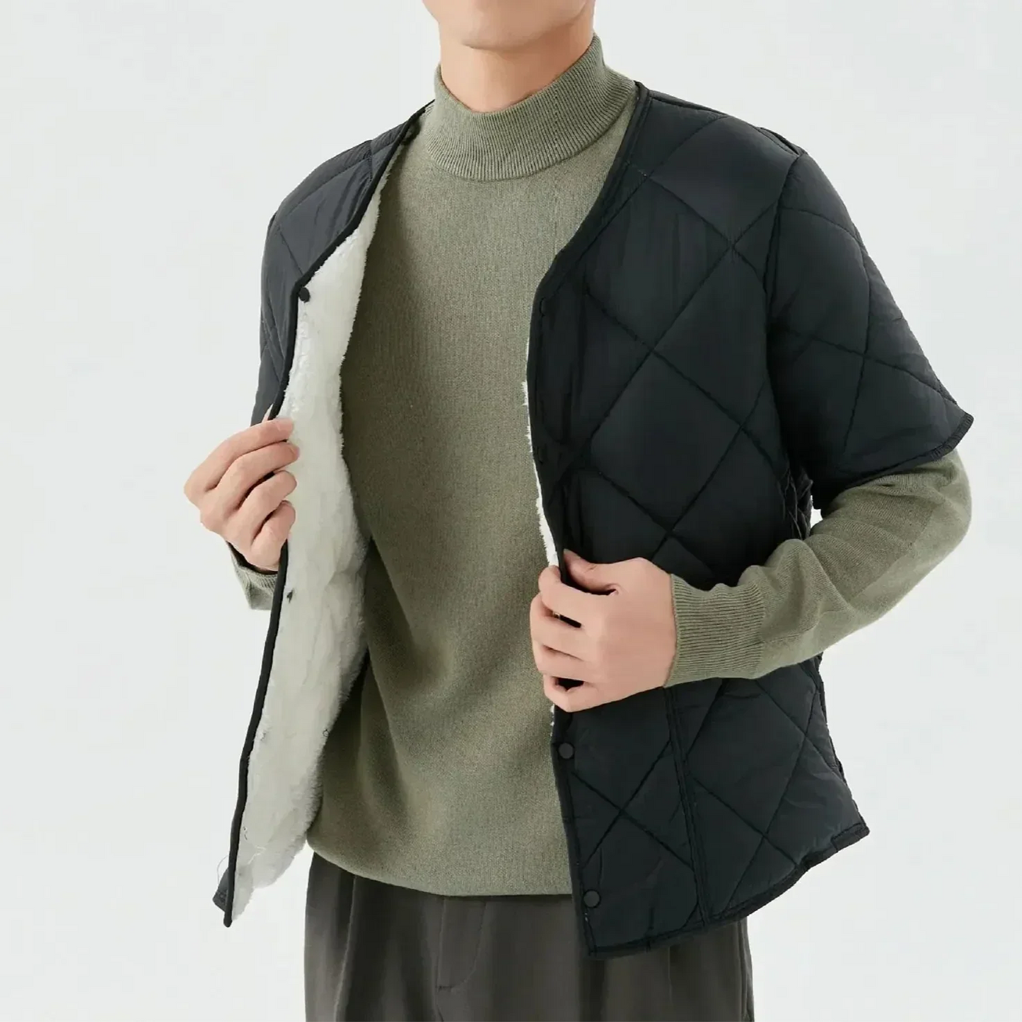 Gio Gilet Matelassé En Polaire Douce Pour Automne Et Hiver Polyvalent Et Confortable