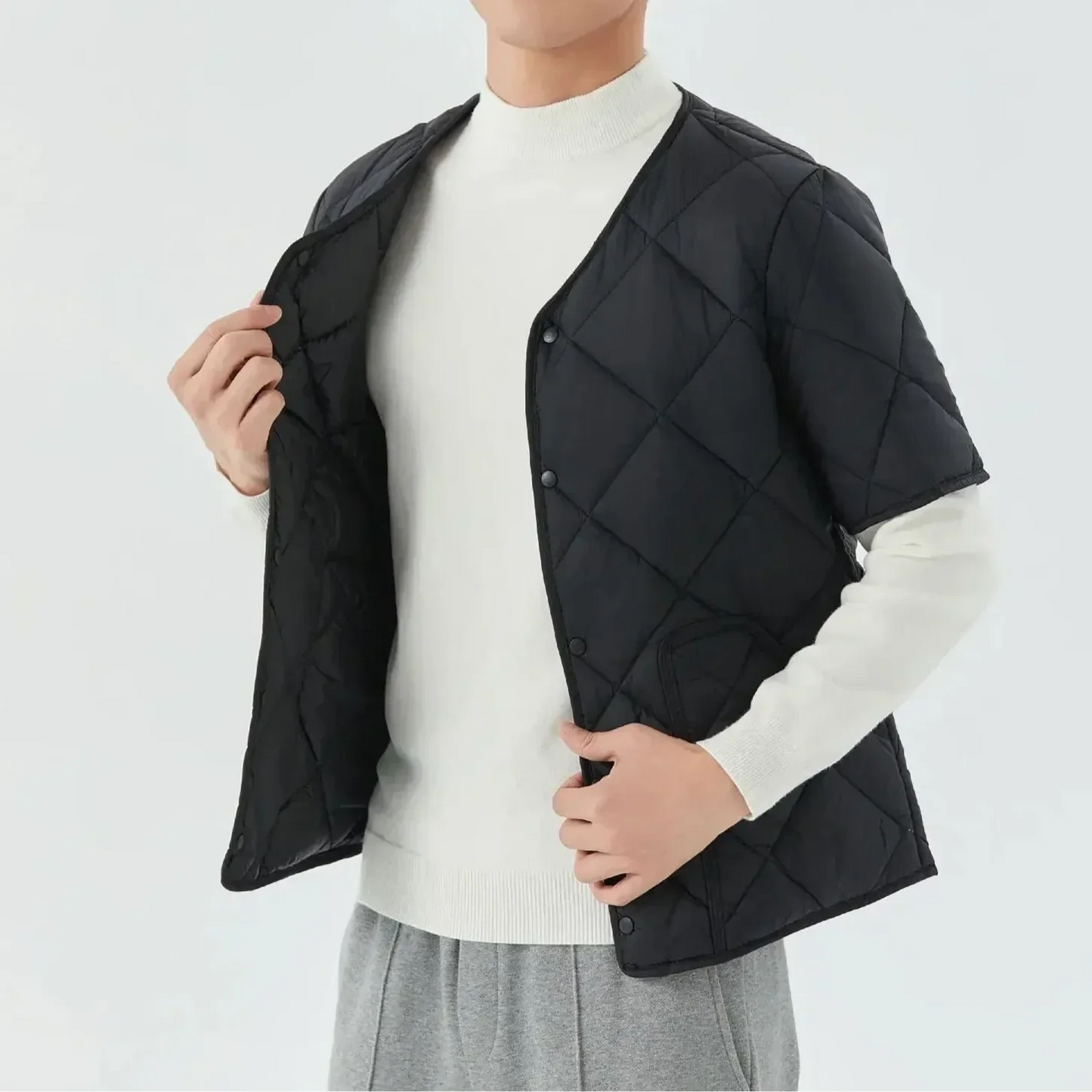Gio Gilet Matelassé En Polaire Douce Pour Automne Et Hiver Polyvalent Et Confortable