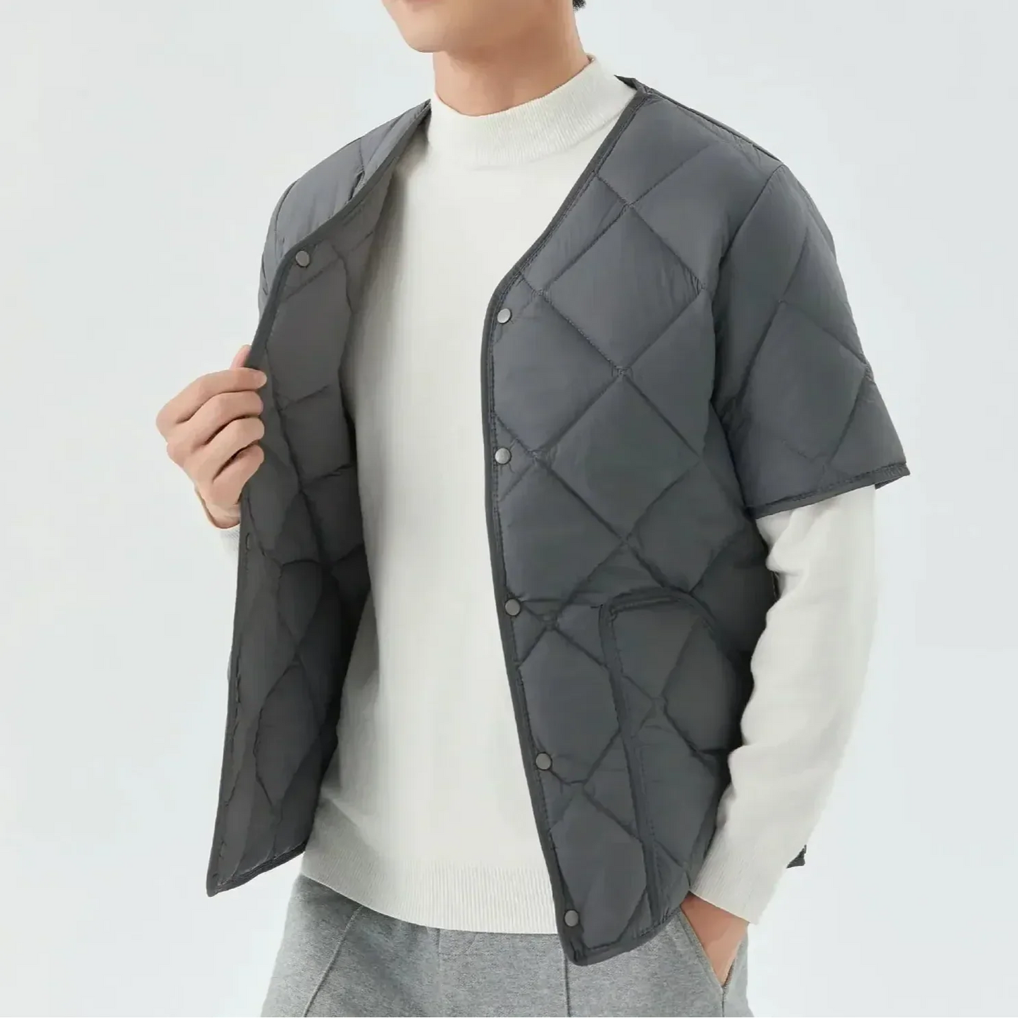 Gio Gilet Matelassé En Polaire Douce Pour Automne Et Hiver Polyvalent Et Confortable
