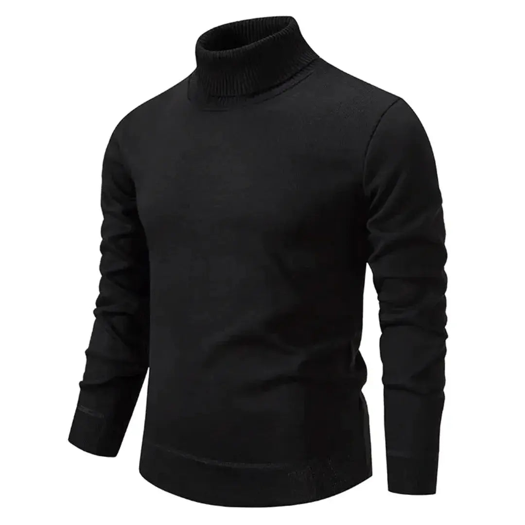 Pull Col Roulé Giovanni Classic en Laine Shetland pour Homme Amawinc Doux Premium Tricot Chaud Hiver Essentiel
