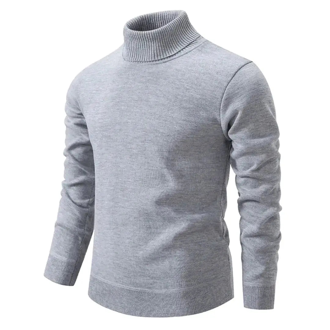 Pull Col Roulé Giovanni Classic en Laine Shetland pour Homme Amawinc Doux Premium Tricot Chaud Hiver Essentiel