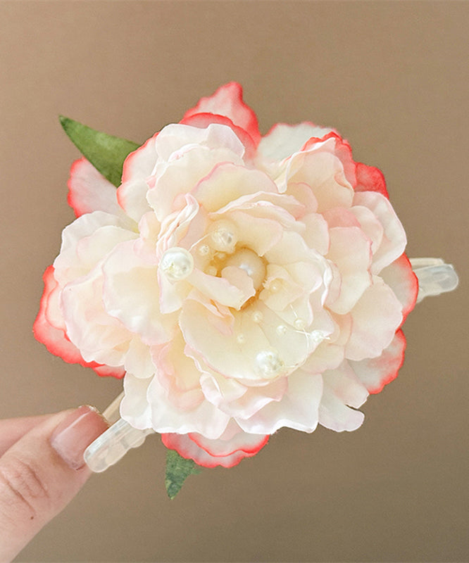 Épingle à cheveux florale pivoine en alliage de couleur dégradée - Amawinc