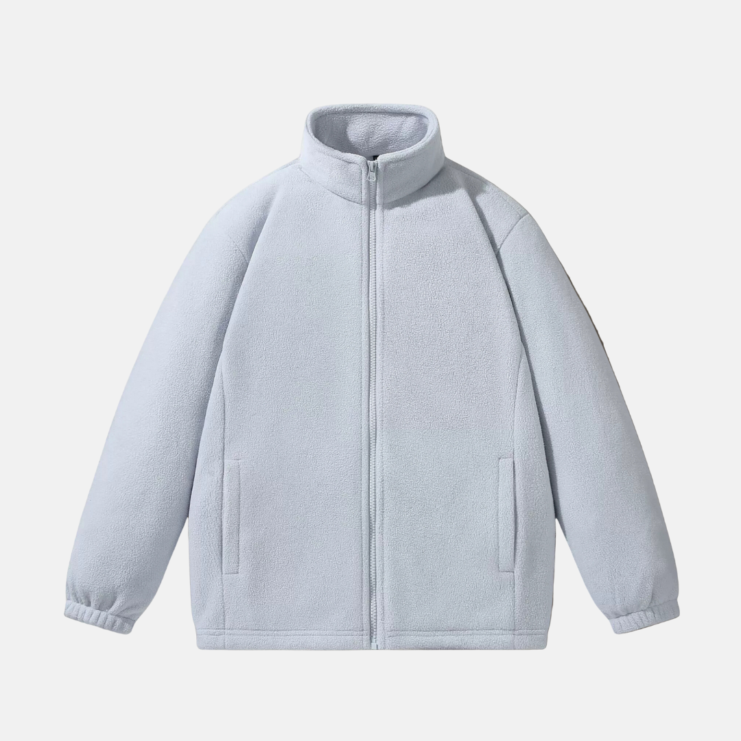 Veste Polaire Homme Col Montant Zip Intégral Décontractée Pour L Hiver Confortable Amawinc