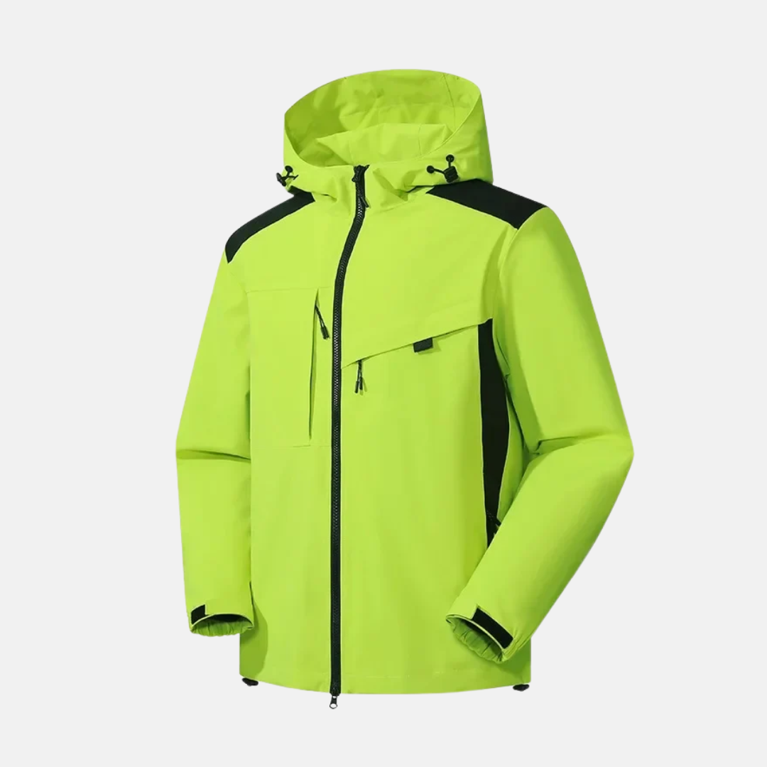 Veste À Capuche Résistante Aux Intempéries Pour Homme Amawinc Coupe Décontractée Avec Poches Zippées Et Ourlet Réglable