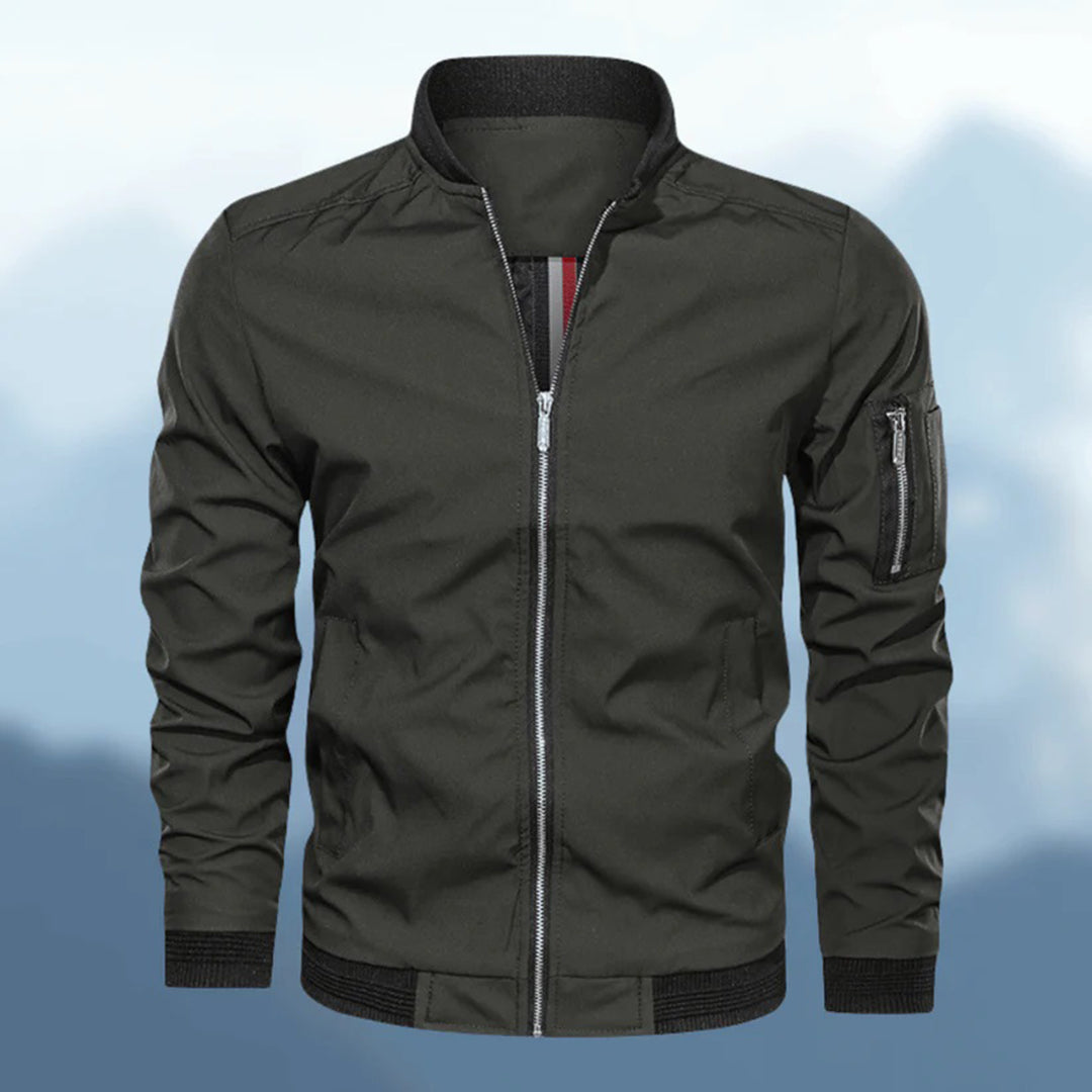 Veste Bomber Homme Slim Fit Moderne Légère Pour Quotidien Par Amawinc Vetement Extérieur Polyvalent