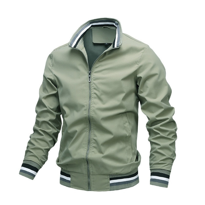 Veste Bomber Zipée Légère Pour Homme Avec Design Moderne Durable Pour Tous Les Jours