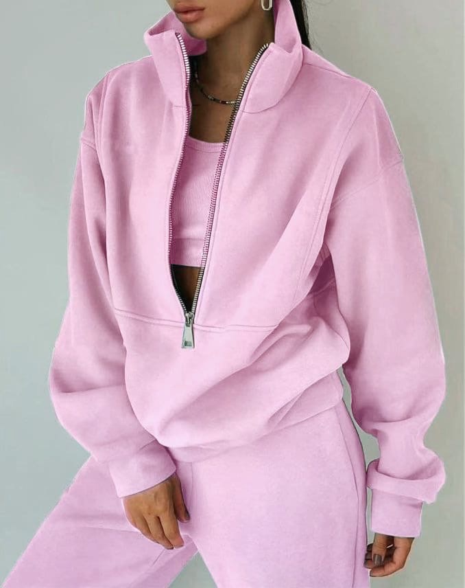 Grace Ensemble Deux Pièces Oversize Décontracté Pour Femmes Confort Et Style Urbain Quotidien
