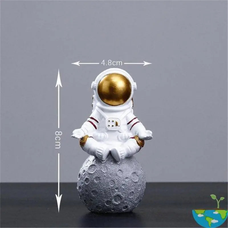 Figurine En Résine Astronaute Détaillée Avec Casque Et Équipement Réaliste Pour Collectionneur