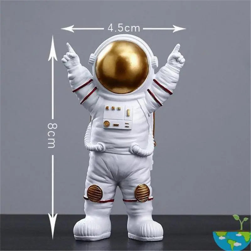Figurine En Résine Astronaute Détaillée Avec Casque Et Équipement Réaliste Pour Collectionneur